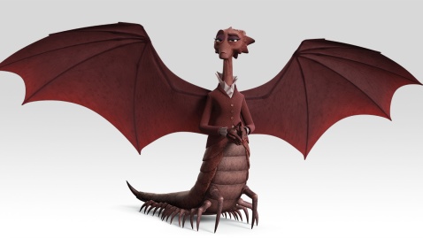 Dean Hardscrabble, from 'Monsters University', is a very stoic character, whose reputation and design helps to make her quite intimidating.